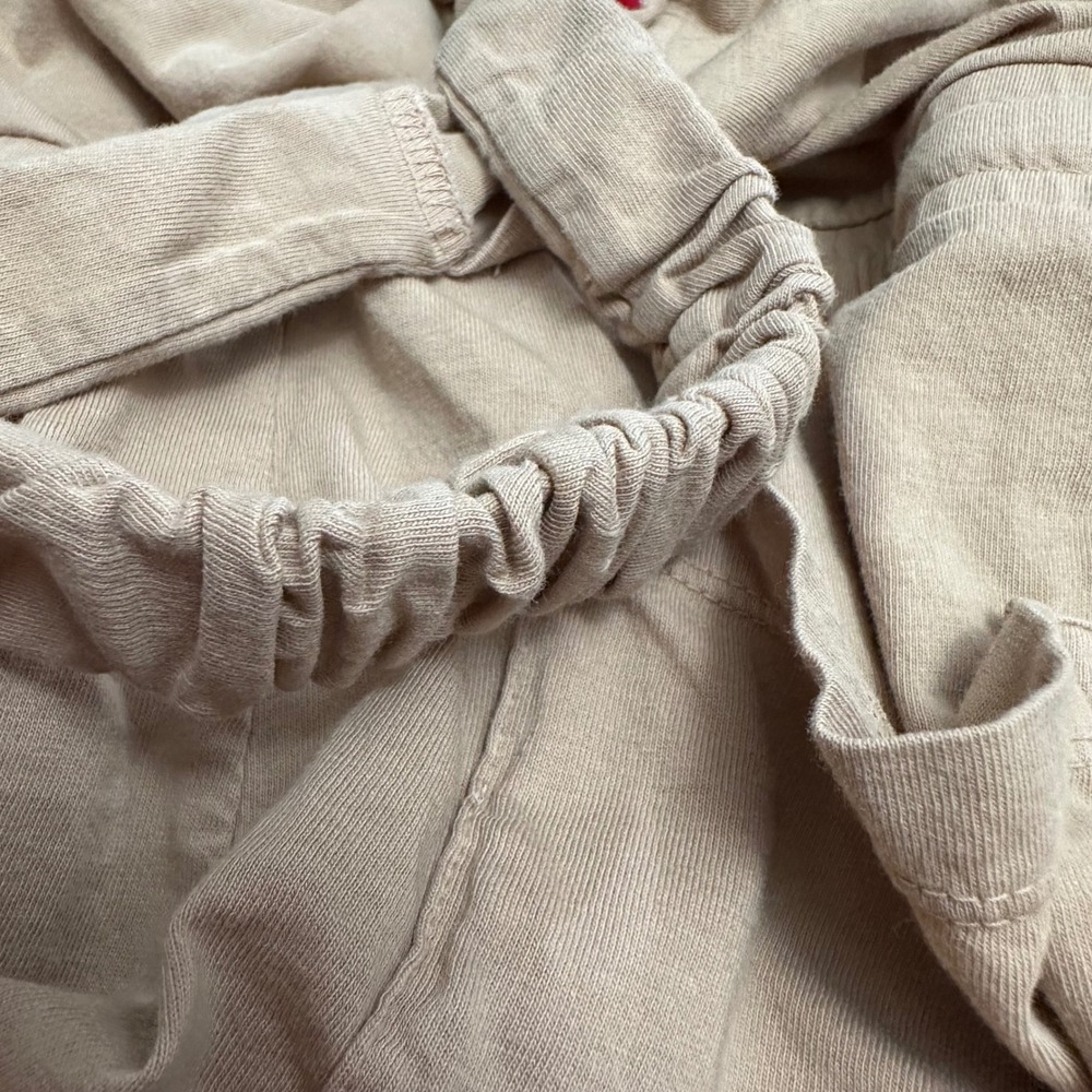 n:philanthropy Tan Utility Cargo Jumpsuit Size L Cotton Drawstring Beige - Picture 12 of 12